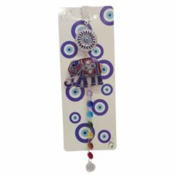 Colgador Ojo Turco 30cm Piedras 7 chakras Elefante