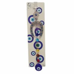 Colgador Ojo Turco 30cm Piedras 7chakras Herradura