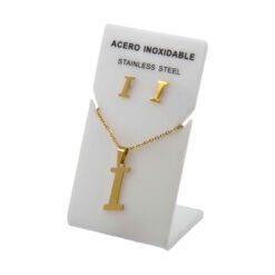 Conjunto Acero Dorado Abecedario  I