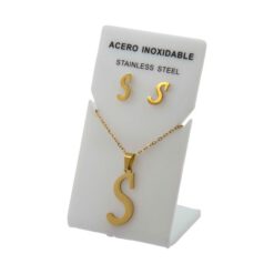 Conjunto Acero Dorado Abecedario  R