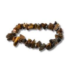 Pulsera Mineral Chip Ojo de Tigre