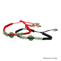 Pulsera Tejida Disco de Jade E5797-15