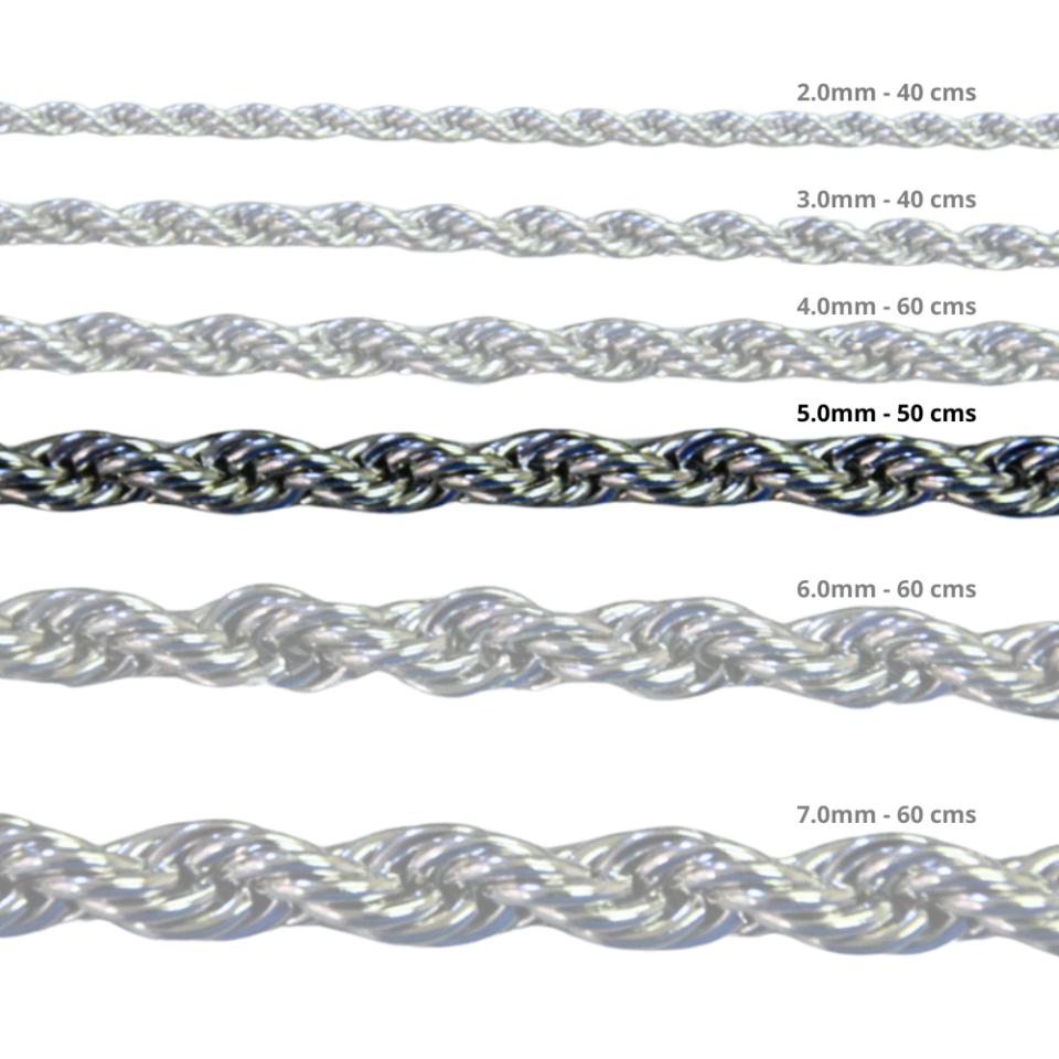 Cadena Acero inoxidable CORDON 5 0 - 50CM PLATEADO