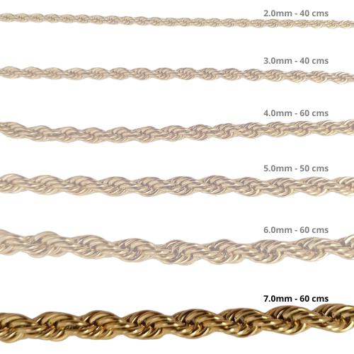 Cadena Acero inoxidable CORDON 7 0 - 60 CM DORADO