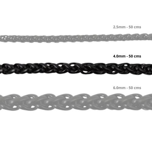Cadena Acero inoxidable ESPIGA 4 0 - 50CM NEGRO