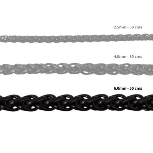 Cadena Acero inoxidable ESPIGA 6 0 - 50CM NEGRO