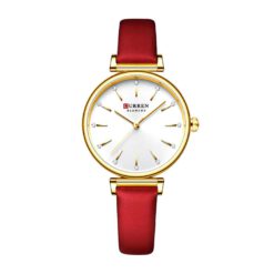 RELOJ CURREN MUJER C9081 ROJO CUERO