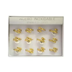 SET 12 ANILLOS DE ACERO – MOD  40 Ref  5