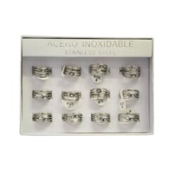 SET 12 ANILLOS DE ACERO – MOD  48 Ref  5