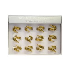 SET 12 ANILLOS DE ACERO – MOD  51 Ref  5