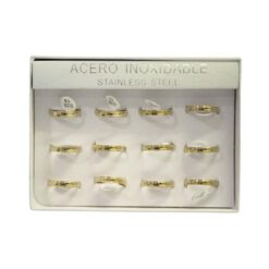 SET 12 ANILLOS DE ACERO – MOD  62 Ref  3