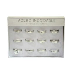 SET 12 ANILLOS DE ACERO – MOD  63 Ref  3