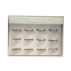 SET 12 ANILLOS DE ACERO – MOD  64 Ref  3