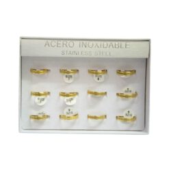 SET 12 ANILLOS DE ACERO – MOD  65 Ref  3