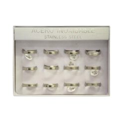 SET 12 ANILLOS DE ACERO – MOD  67 Ref  3