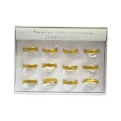 SET 12 ANILLOS DE ACERO – MOD  72 Ref  3