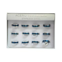 SET 12 ANILLOS DE ACERO – MOD  73 Ref  3