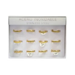 SET 12 ANILLOS DE ACERO – MOD  79 Ref  2