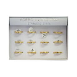 SET 12 ANILLOS DE ACERO – MOD  80 Ref  2