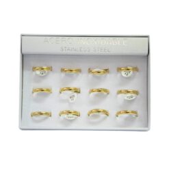 SET 12 ANILLOS DE ACERO – MOD  87 Ref  2