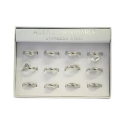 SET 12 ANILLOS DE ACERO – MOD  88 Ref  2