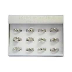 SET 12 ANILLOS DE ACERO – MOD  90 Ref  2