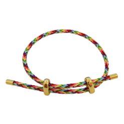 Pulsera acero cuerda ajustable - Multicolor 04