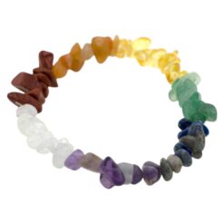 Pulsera Mineral Chip 7 Chakras elastica