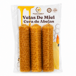 Vela bujía Miel 10cms. Pack 3 Pcs. - DULCE CANDELA