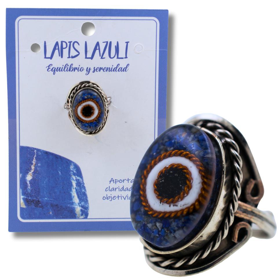 Anillo Alpaca Ojo LAPISLAZULI REF 6