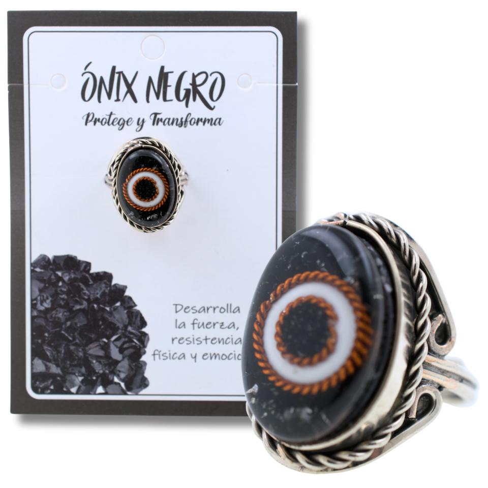Anillo Alpaca Ojo ÓNIX NEGRO REF 6