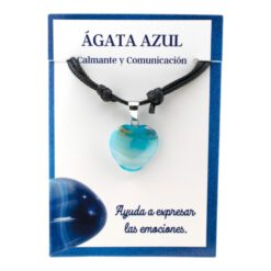 Colgante Corazón ÁGATA AZUL 3