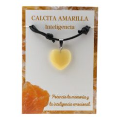 Colgante Corazón CALCITA AMARILLA 3