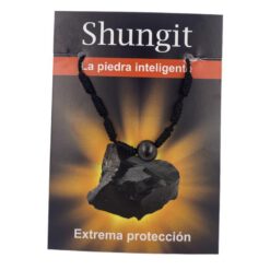 PULSERA 7 NUDOS CON UNA BOLA SHUNGIT - NEGRA