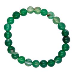 PULSERA MINERAL AGATA VERDE 4MM REF  5