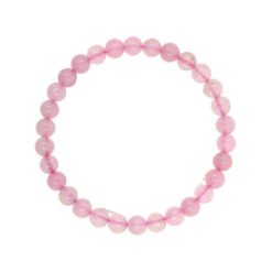 PULSERA MINERAL CUARZO ROSA 4MM REF  5