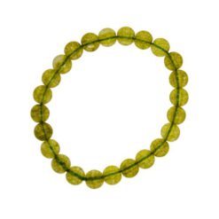 PULSERA MINERAL PERIDOTO 6MM REF  4