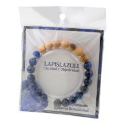 Pulsera Mineral Lapislazuli con Palo Santo REF  7