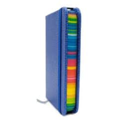 Libreta de bolsillo corrugado - Azul REF 075