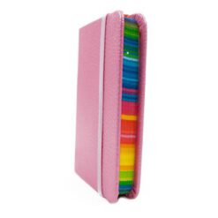 Libreta de bolsillo corrugado - Rosa REF 075