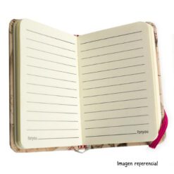 Libreta vintage de Bolsillo Elástico Blanco REF075