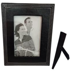 Portafoto sobremesa polipiel negro 13x18cm REF180