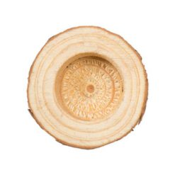 Portavela tronco madera REF 120