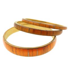 Set 3 pulseras bisuteria naranja REF 4
