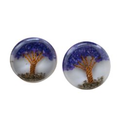 Pendiente Pequeño Árbol de la Vida - AMATISTA