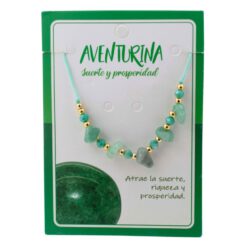 Pulsera Hilo Mineral Chip AVENTURINA REF 3