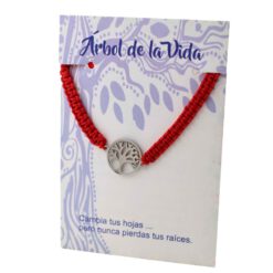 Pulsera Tejida Roja ARBOL DE LA VIDA REF 3