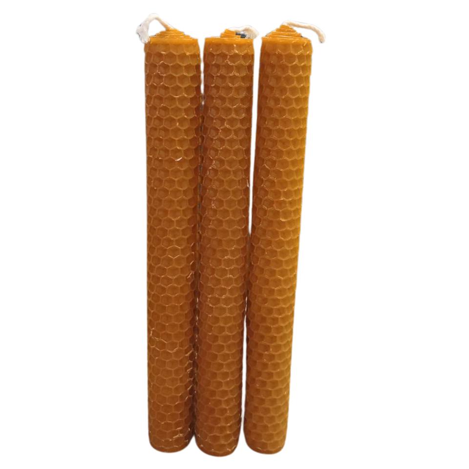 Vela bujía Miel 20cms Pack 3 Pcs – DULCE CANDELA