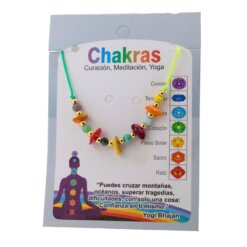 Pulsera Hilo Mineral Chip 7 CHAKRAS REF 3