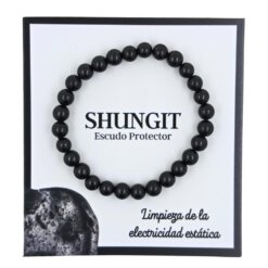 PULSERA MINERAL SHUNGIT 6MM REF 10